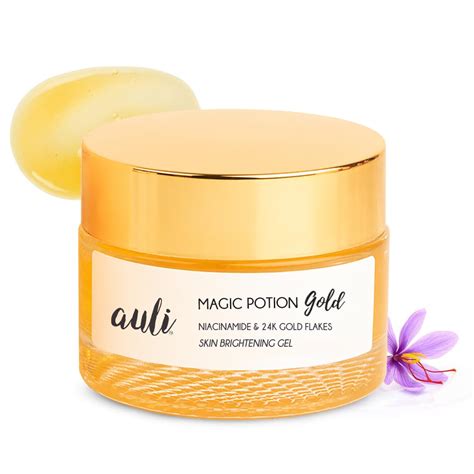 Auli 24k Gold and 5% Niacinamide Hydrating Gel for All Skin Types ...
