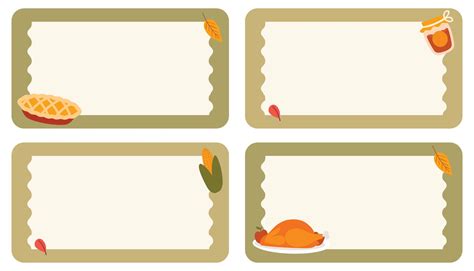 Thanksgiving Name Tags Templates - 13 Free PDF Printables | Printablee