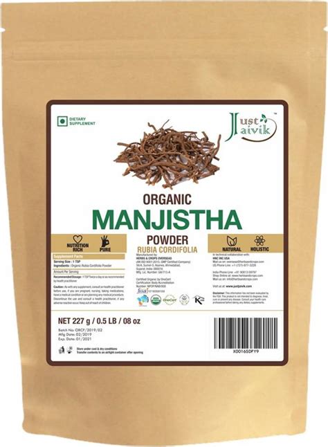 Just Jaivik Organic Manjistha Powder - Price in India, Buy Just Jaivik ...