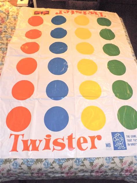 Vintage 1966 Original Twister Game Replacement Vinyl Mat to Complete ...