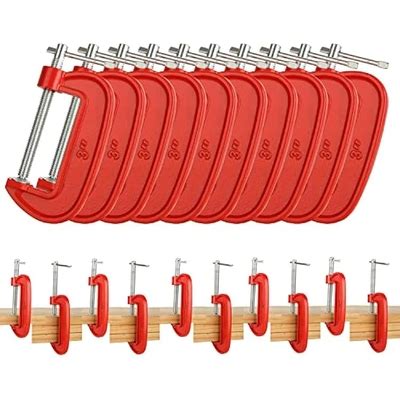 WOPPLXY 10 Pcs 3 Inch C Clamp Set, Heavy Duty C Clamps India | Ubuy