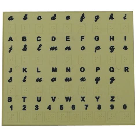 The Braille Superstore Braille and Sighted Educational Plastic Alphabet ...