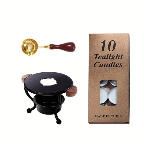 Wax Seal Stove Set With Spoon & 10 Waxes for Sealing Cards – CRAZE