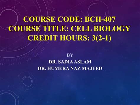 Image result for Cell Biology Lecture