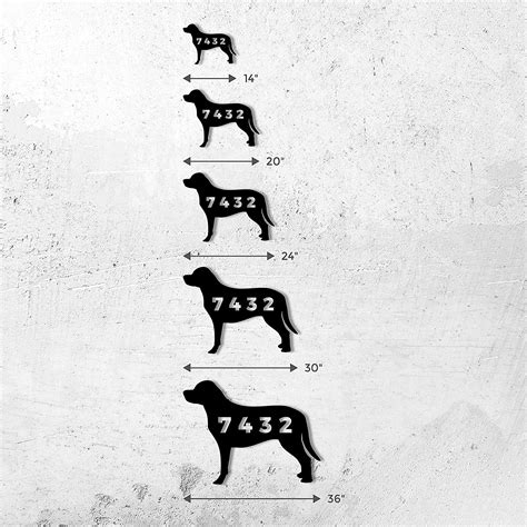 Buy Dog with House Number - Personalized Solid Steel Decorative Address ...