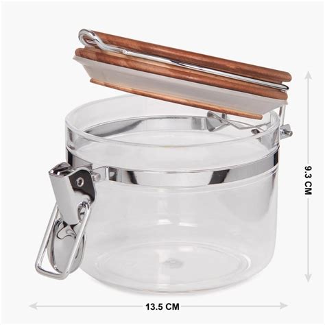 Buy Palestine Solid Jars - Acrylic/Wood -450ml -Canister 13.5 cm L x 13 ...