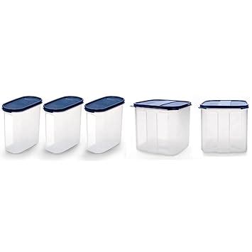 Buy Signoraware Modular Oval No.3 Plastic Container Set, 1.7 litres ...