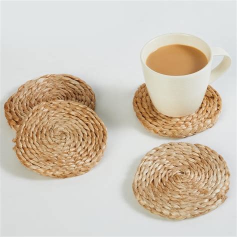 Buy Arena Set of 4 Jute Coasters from Home Centre at just INR 499.0