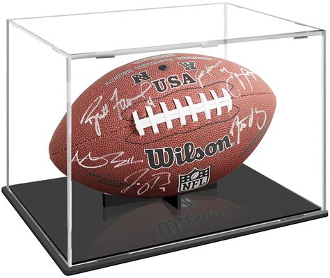 Snapklik.com : Football Display Case, Clear Acrylic Football Display ...