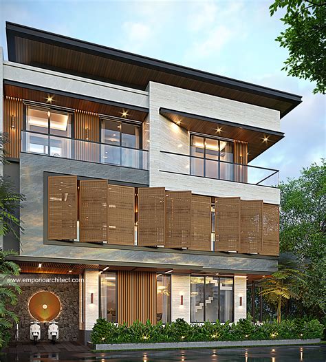 Mr. HRS Modern House 3 Floors Design - Medan 45595 - 3 Floors House Design