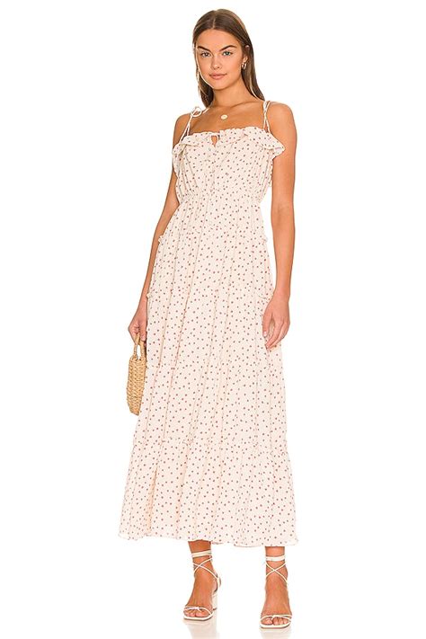 Line & Dot Carrie Tier Maxi Dress in Ecru | REVOLVE