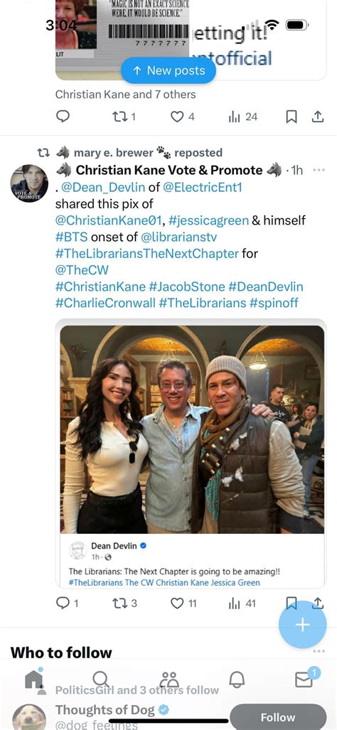 New pics of Christian Kane from the set of new Librarians show : r ...