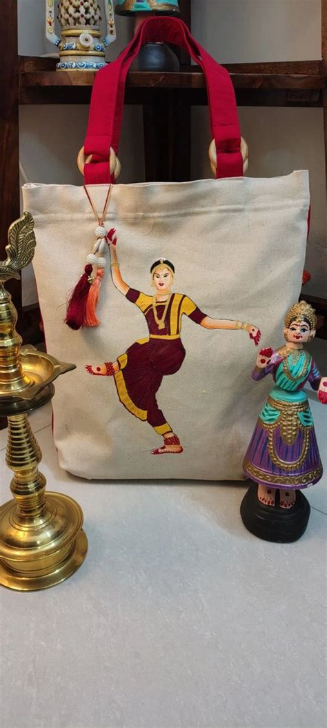 Handpainted Classical Dancer Mudra 1 (with wooden rings and optional ...