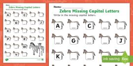 Parrot Missing Capital Letters Worksheet | Twinkl Worksheet