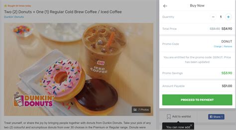 Dunkin' Donuts: Pay just $1 for 2 Donuts + 1 Drink | MoneyDigest.sg