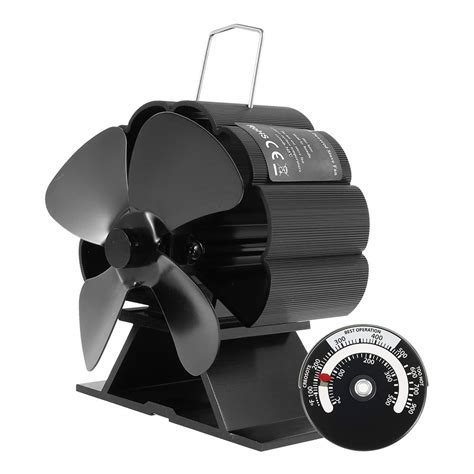 Buy 4-Blade Log Burners Fans Heat Powered Wood Stove Fan Wood Burning ...