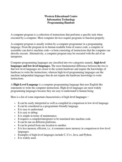Computer Programming Printable Guide 的图像结果