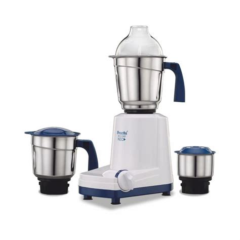 Preethi Eco Chef Neo MG-199 mixer grinder, 500 Watts, 3 jars (Violet ...