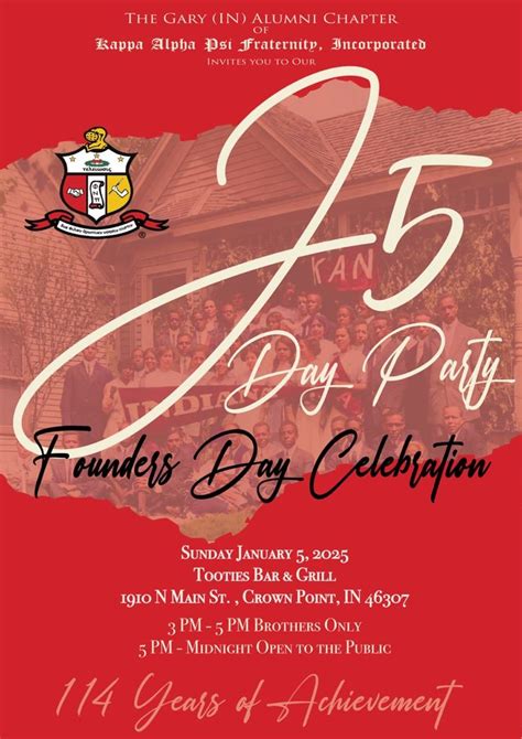 J5 Day Party & Founders Day Celebration, Tooties Bar & Grill, Crown ...