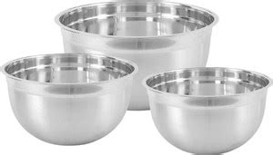 KARFE Stainless Steel Mixing Bowl Karfe Solid Deep German Bowl Set with ...