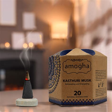 Amogha Incense Cones – Kasthuri Musk – IRIS Home Fragrances
