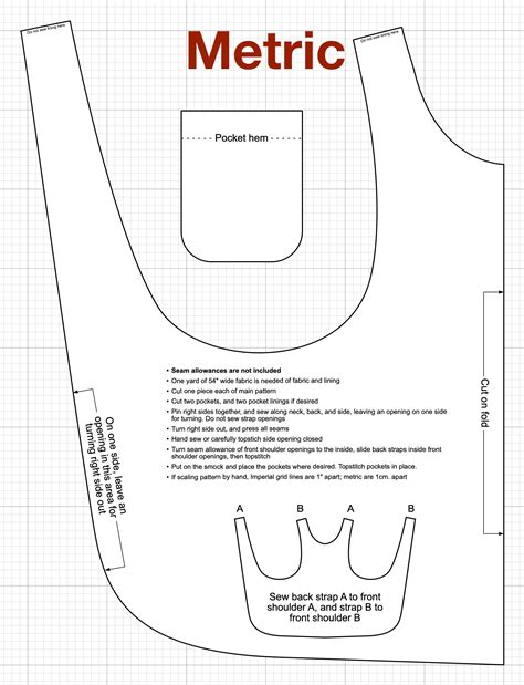 Image result for Smock Apron Pattern