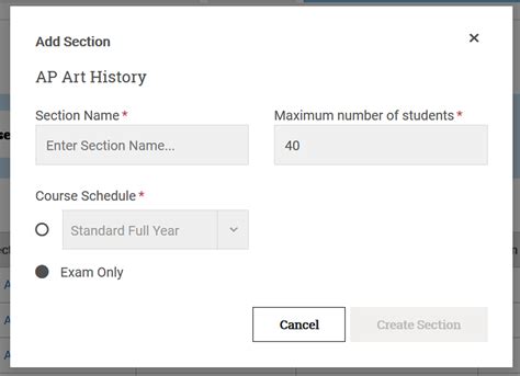 How do I create exam only sections? – AP Central | College Board
