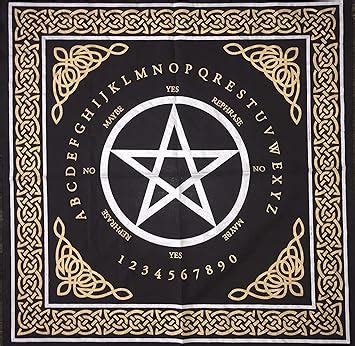ART WORLD Altar Cloth A-z Pentagram Spell Witchcraft Alter Tarot Spread ...