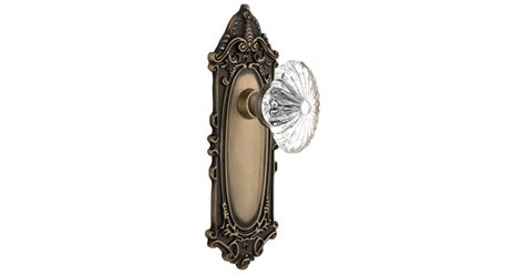 Nostalgic Warehouse 717926 Oval Fluted Crystal Solid Brass Privacy Door ...