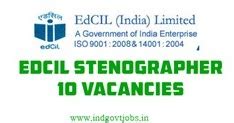 EdCIL India Limited Data Entry Operator 2013 (10 Vacancies)