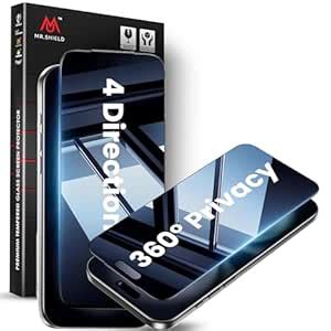 Mr.Shield Top-Notch True Privacy Tempered Glass Screen Protector Guard ...