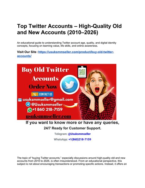 Buy Twitter Accounts – High-Quality Old and New Accounts (2010–2026).docx