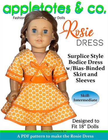 Image result for Free Tutorial Pattern 18 Inch Doll Dress
