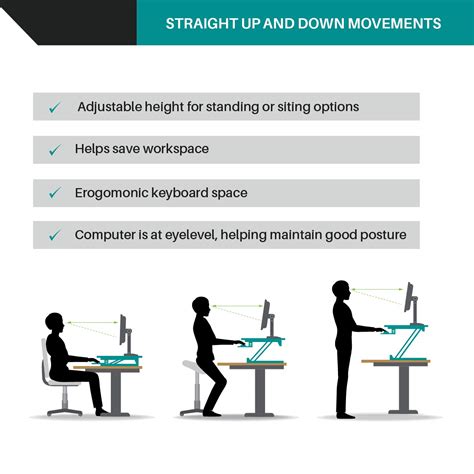 BELLEZE Sit Stand Desk Converter Ergonomic Height Adjustable Tabletop ...