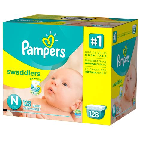 Pampers Swaddlers Newborn Diapers Size 0 128 count - Walmart.com