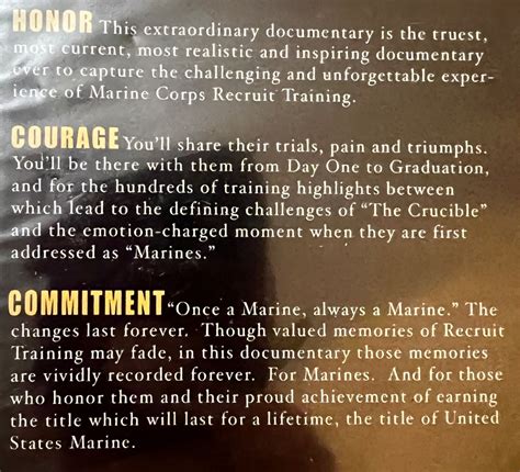 Honor Courage Commitment Usmc Tattoos