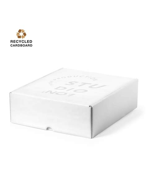 Caja automontable blanca grande 26.5 x 9 x 30cm para packs de regalo