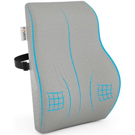 FOVERA Back Support for Chair, Memory Foam Car Seat Back Support ...
