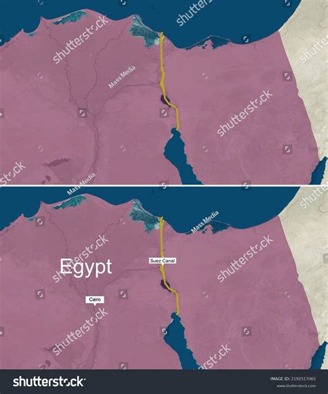 Map Suez Canal Text Textless Stock Photo 2192517065 | Shutterstock