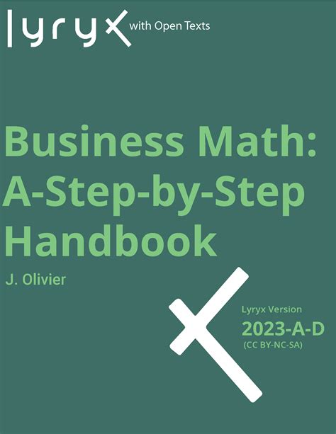 Business Math: A Step-by-Step Handbook - 2023-A-D