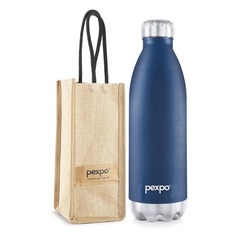 PEXPO Electro 24 Hrs Hot & Cold Vacuum Flask with Jute Bag | Stainless ...