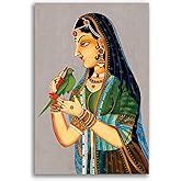 Tamatina Rajasthani Canvas Painting | Royal Wedding Day | Traditional ...
