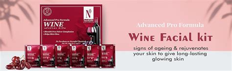 NutriGlow NATURAL'S Advanced Pro Formula Wine Facial Kit for Blemish ...