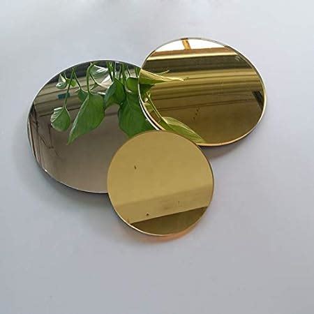 BIGIMALL Golden Acrylic Mirror Sheet Circle Combo 6" 8" 10" & 12" Inch ...