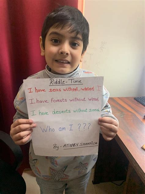 G1 ACTIVITY TIME FOR RIDDLES - Kothari International School