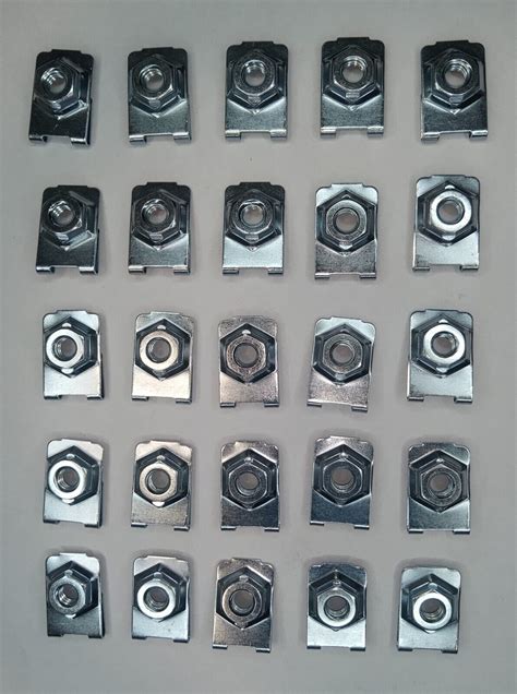 1/4-20 Silver Tinnerman Nuts, Speed nuts, J-nut, U-nut, J-clip, Qty. 25 | eBay
