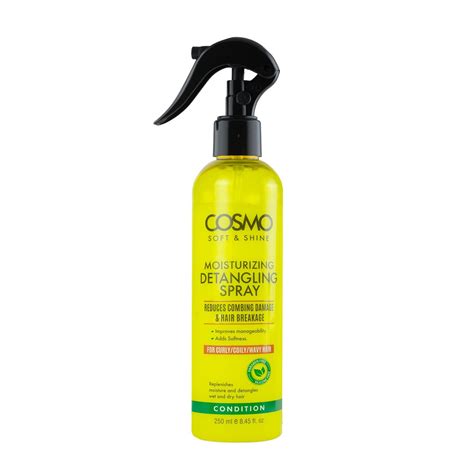Cosmo Soft & Shine Moisturizing Detangling Spray Condition -250Ml ...