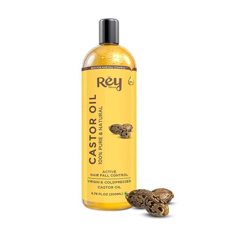 Rey Naturals Castor Oil for Skin Care, Hair Growth (Arandi Oil)