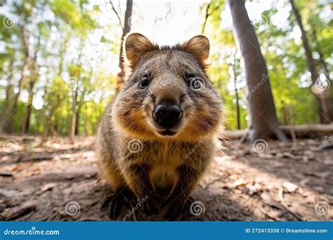 Endangered Species, the Australian Quokka in Its Natural Habitat Stock Illustration ...