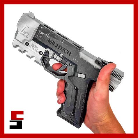 Archivo 3D Cyberpunk 2077 Militech M-10AF Pistola Pistola Cosplay 👽 ...